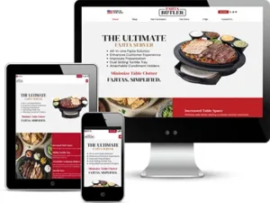 ecommerce website designed for the fajita butler